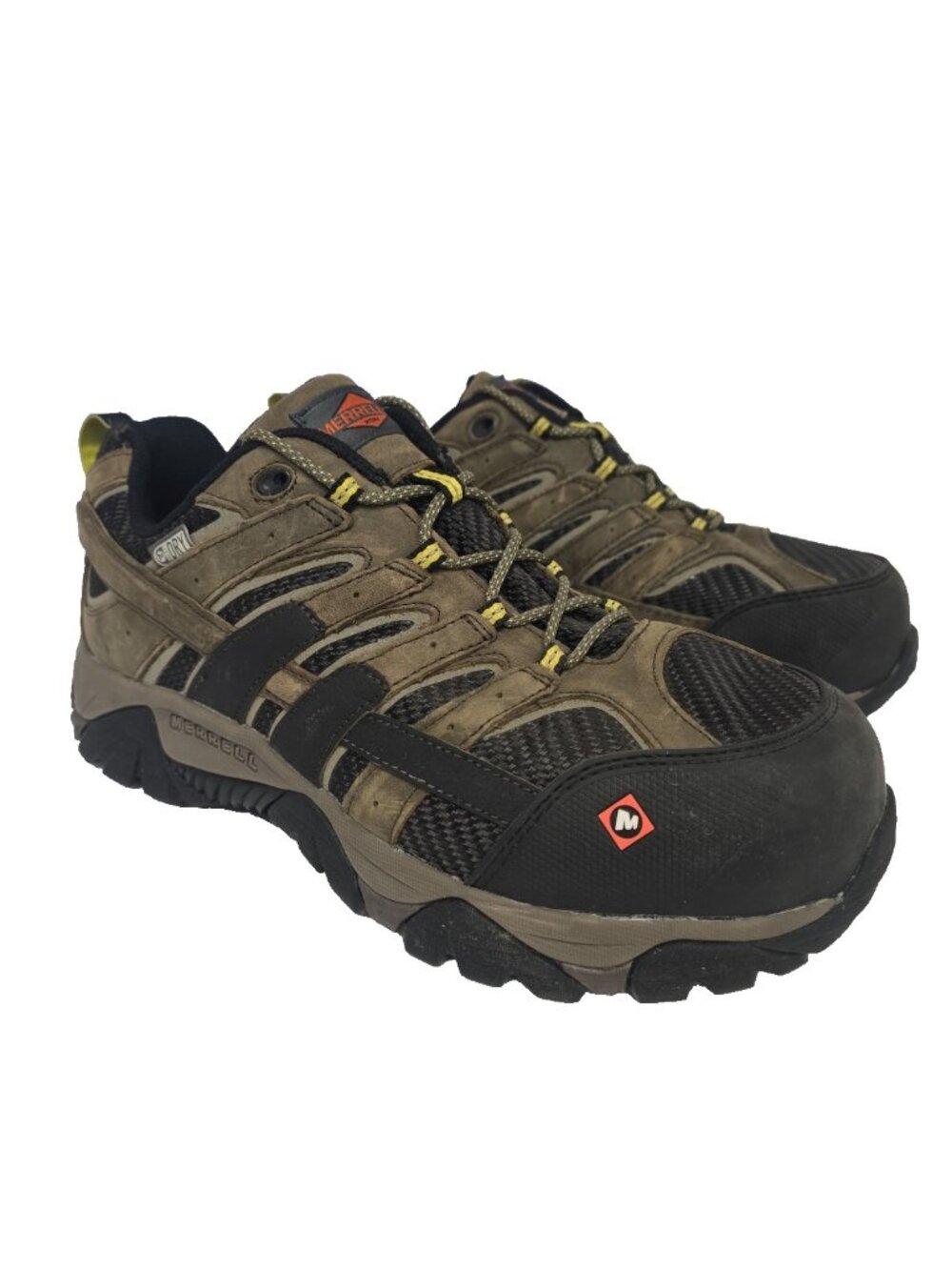 Merrell Men's Moab 2 Vent Composite Toe Waterproof Work Shoe Brown Size 9.5W